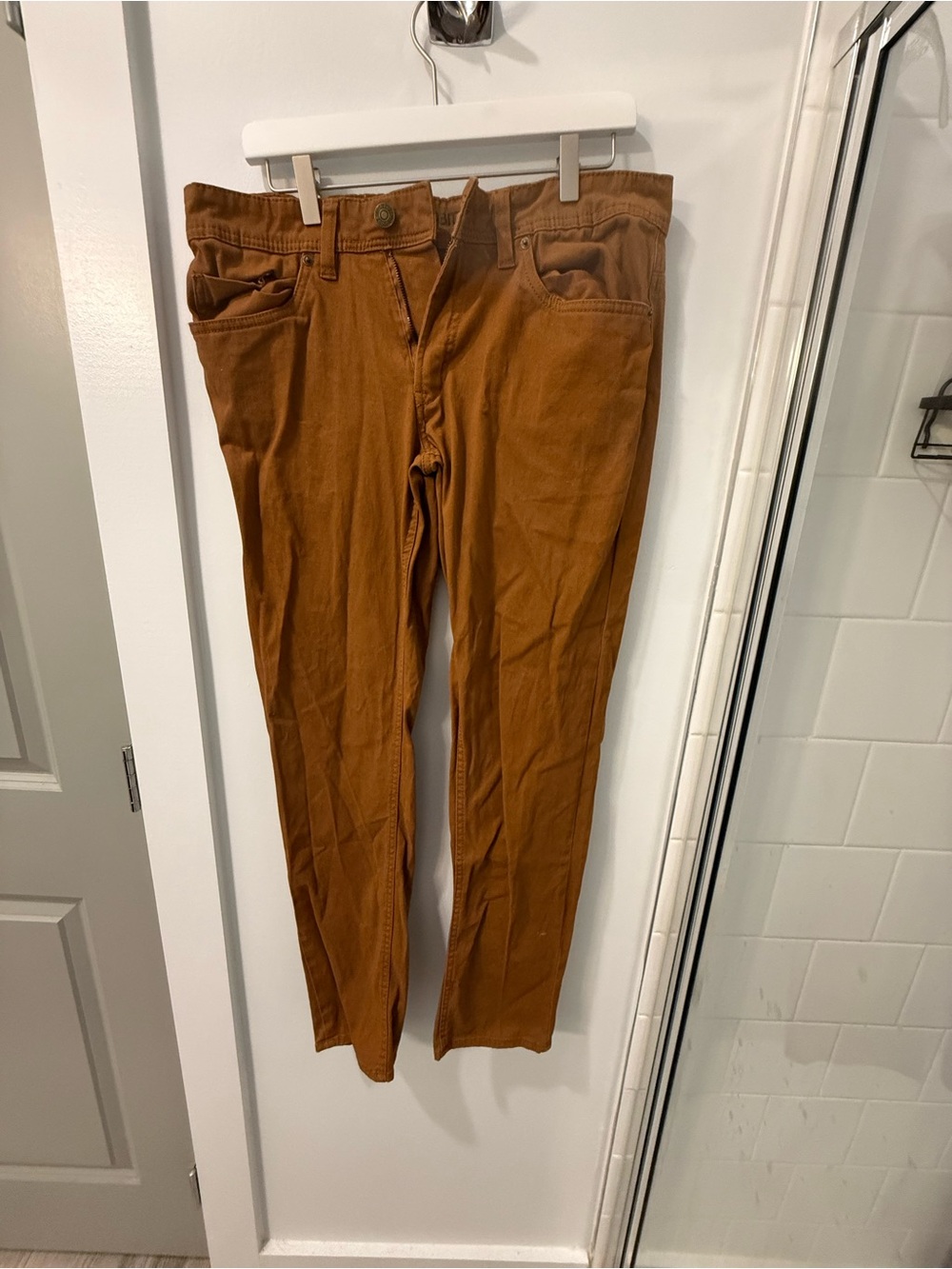 Buffalo David Bitton Evan-x Slim Straight Pants in Brown